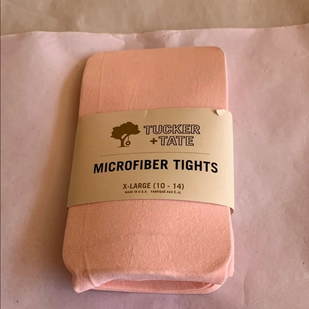 NWT Tucker & Tate Microfiber Tights in Pink Size X-Large (14-16)